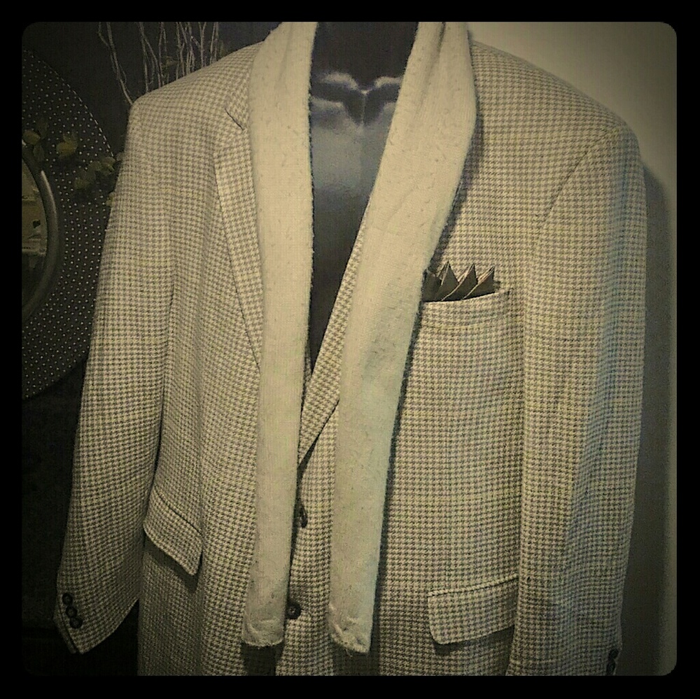 Mens tan blended sports jacket